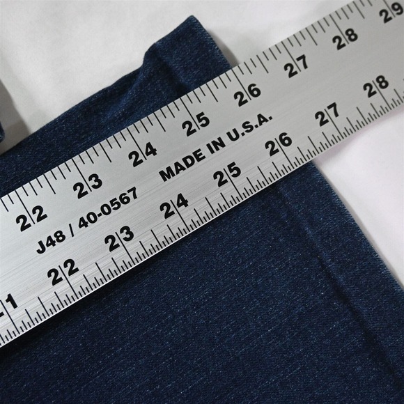 Gloria Vanderbilt 10 Short Stretch Waist Bootcut Dark Wash Denim Womens Jeans - Picture 4 of 9